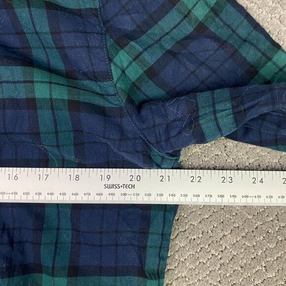 LL Bean Fleece Lined Hooded Shirt Jacket Shacket Women's Small Plaid Hoodie - Picture 9 of 10